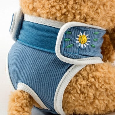 Koerte lühikesed püksid Lemmiklooma füsioloogilised püksid Multikad Tikand Pestav Kutsikas Kassipoeg Emane Koer Mähkmed Menstruatsioonipesu Lemmikloomatarbed