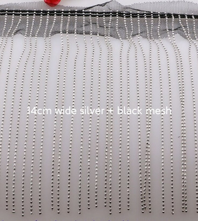 Ресни от медни мъниста Ресни за танцово облекло Модни костюми Ресни Направи си сам Консумативи за шиене