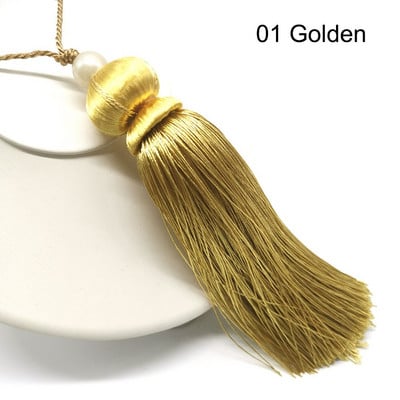 Strapce na záclony v európskom štýle, polyesterové veľké strapce, 30 cm hodvábne strapce, dekoratívne strapce, DIY na remeslá, doplnky na záclonové volány