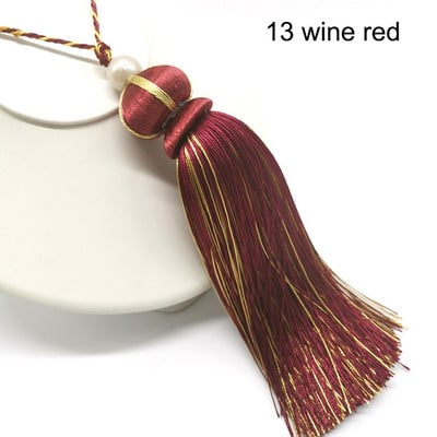 Strapce na záclony v európskom štýle, polyesterové veľké strapce, 30 cm hodvábne strapce, dekoratívne strapce, DIY na remeslá, doplnky na záclonové volány