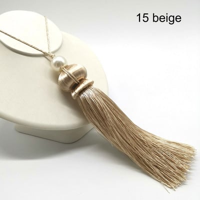 Strapce na záclony v európskom štýle, polyesterové veľké strapce, 30 cm hodvábne strapce, dekoratívne strapce, DIY na remeslá, doplnky na záclonové volány