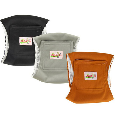 Opakovane použiteľné hygienické nohavičky pre psov, spodná bielizeň, látkové plienky, fyziologické toaletné tréningové nohavičky, plienky pre domáce zvieratá, šortky 3 ks/balenie