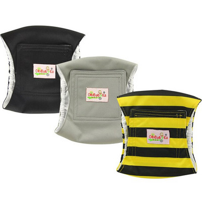 Opakovane použiteľné hygienické nohavičky pre psov, spodná bielizeň, látkové plienky, fyziologické toaletné tréningové nohavičky, plienky pre domáce zvieratá, šortky 3 ks/balenie