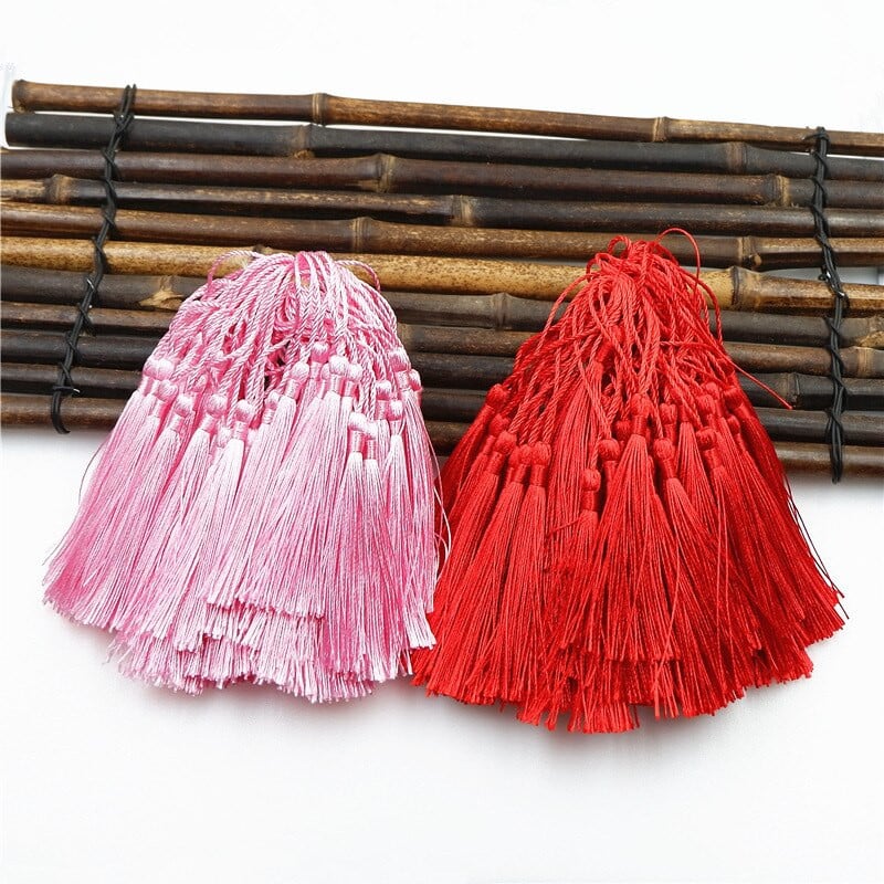 100 ks 13 cm farebné strapce, prívesok na strapce, DIY remeselné potreby, šperky, doplnky, materiály, záložka, oblečenie, dekorácia, strapce