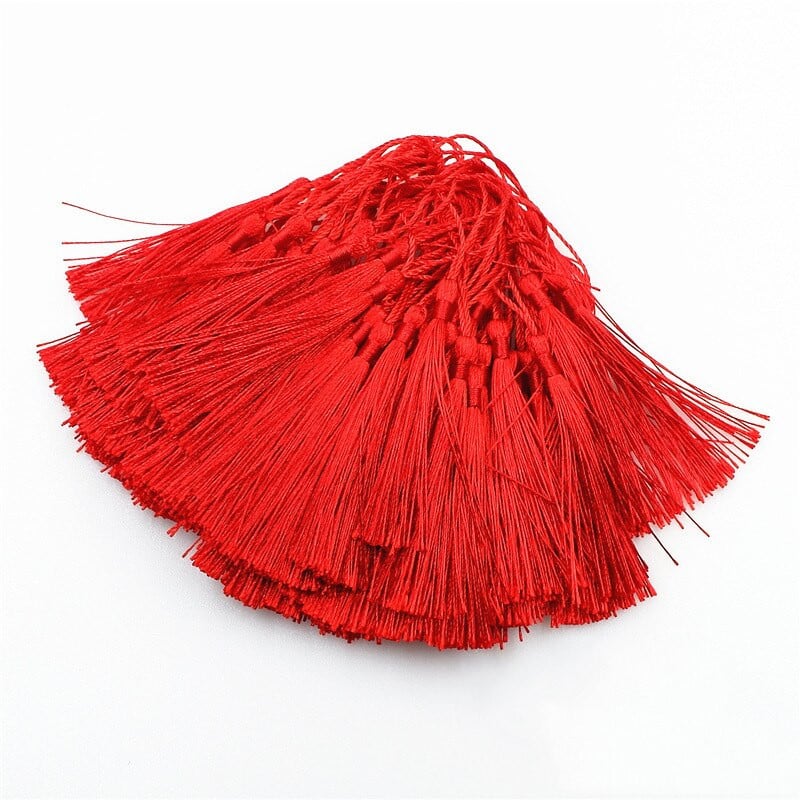 100 ks 13 cm farebné strapce, prívesok na strapce, DIY remeselné potreby, šperky, doplnky, materiály, záložka, oblečenie, dekorácia, strapce