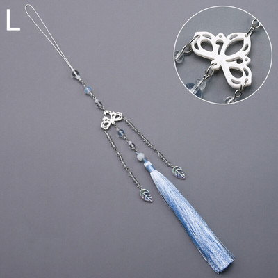 37 cm valge nefriit lootose lilletutid, ühevärvilised narmad amuletid ripats DIY võtmekoti ventilaatori kardina rõivatarvikule