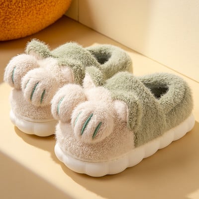 Módne papuče pre dievčatá s teplou a hrubou podrážkou