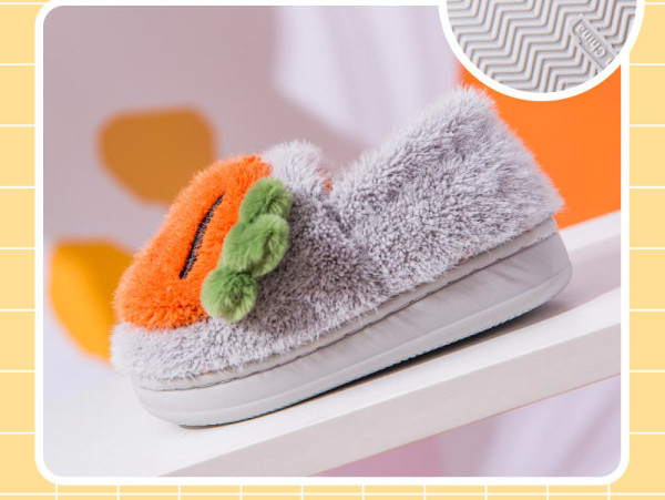 Papuci de iarna pentru fete cu efect 3D