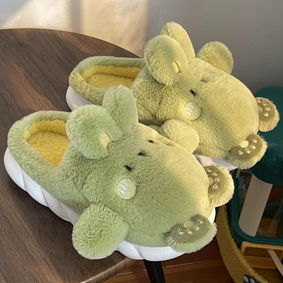 Žieminės šlepetės mergaitėms su 3D elementu