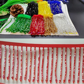 9,5 cm lățime de sticlă cristal pandantiv cu mărgele dantelă ciucuri franjuri DIY îmbrăcăminte perdea guler rochie accesorii umăr