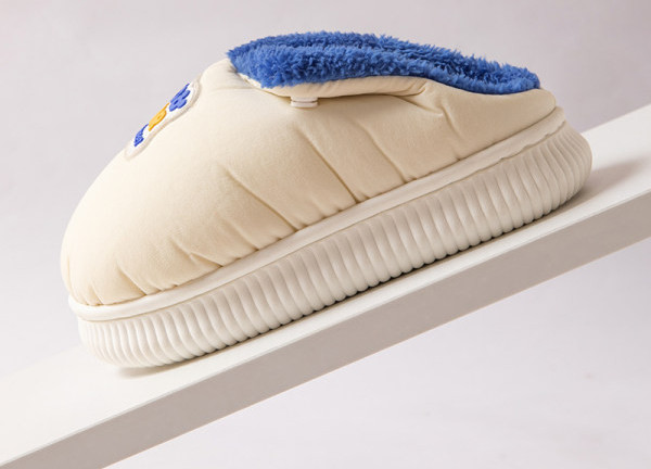 Ležérne papuče pre dievčatá s teplou podšívkou a nápisom