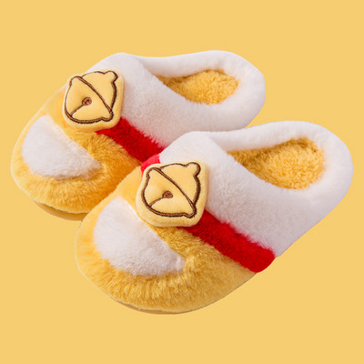 Zimné papuče pre dievčatá s 3D prvkom