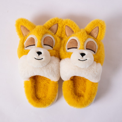 Zimné papuče pre dievčatá s 3D prvkom