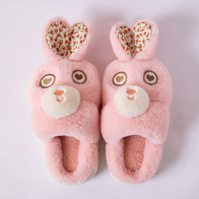 Zimné papuče pre dievčatá s 3D prvkom