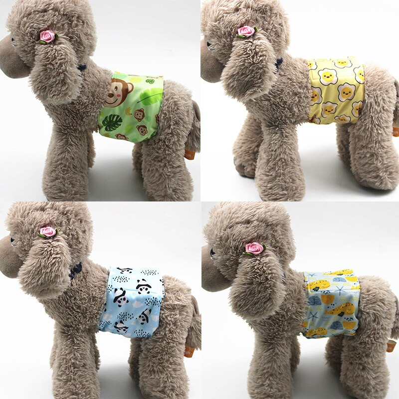 Reguleeritavad koomiksiloomad Lemmikloomade koerte mähkmed pestavad isased Absorbent koertele korduvkasutatavad lemmikloomade aluspüksid lühikesed püksid füsioloogilised püksid