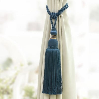 2 ks/pár strapcové závesy, kefa, strapce, závesný opasok, guľôčkové laná, háčik, vešiak, doplnky na závesy, pracka s popruhom na zadnej strane