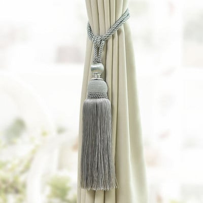 2 ks/pár strapcové závesy, kefa, strapce, závesný opasok, guľôčkové laná, háčik, vešiak, doplnky na závesy, pracka s popruhom na zadnej strane