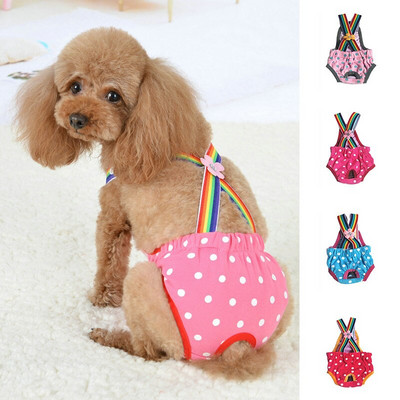 Dog Diapers Pet Dog Panties Pet Physical Pant Puppy Shorts Sanitary Breathable Colorful Cute Lovely Safety Flower Dog Underwear