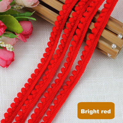 1-10 Yards Pom Pom Trim Ball Ribbon MINI Tkanina Pearl Pompon Resice Vrpca Šivanje Čipka Kintted Tkanina Ručno izrađeni dodaci za rukotvorine