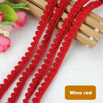 1-10 Yards Pom Pom Trim Ball Ribbon MINI Tkanina Pearl Pompon Resice Vrpca Šivanje Čipka Kintted Tkanina Ručno izrađeni dodaci za rukotvorine