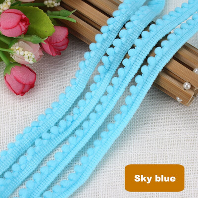 1-10 Yards Pom Pom Trim Ball Ribbon MINI Tkanina Pearl Pompon Resice Vrpca Šivanje Čipka Kintted Tkanina Ručno izrađeni dodaci za rukotvorine