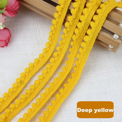 1-10 Yards Pom Pom Trim Ball Ribbon MINI Tkanina Pearl Pompon Resice Vrpca Šivanje Čipka Kintted Tkanina Ručno izrađeni dodaci za rukotvorine
