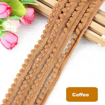 1-10 Yards Pom Pom Trim Ball Ribbon MINI Tkanina Pearl Pompon Resice Vrpca Šivanje Čipka Kintted Tkanina Ručno izrađeni dodaci za rukotvorine