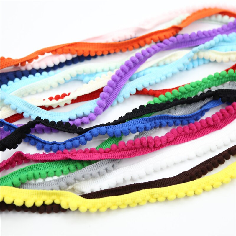 1-10 Yards Pom Pom Trim Ball Ribbon MINI Tkanina Pearl Pompon Resice Vrpca Šivanje Čipka Kintted Tkanina Ručno izrađeni dodaci za rukotvorine