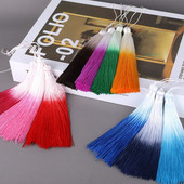 3 tk 13 cm rippuv köis siid meisterdamiseks võtmehoidja kõrvarõnga konksud ripatsid ehete valmistamise tarvikud aksessuaarid gradient tuti narmad