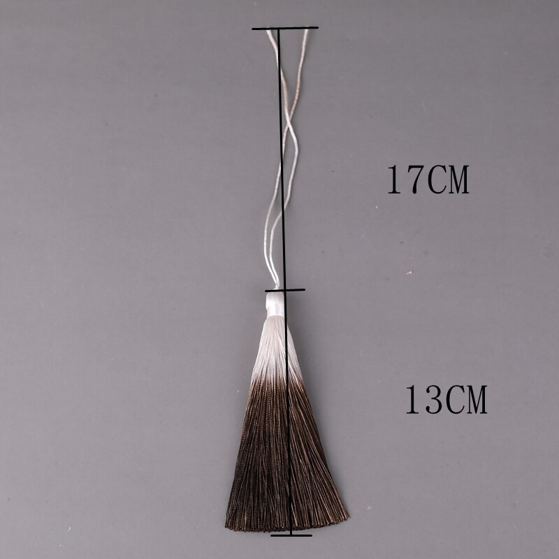 3 tk 13 cm rippuv köis siid meisterdamiseks võtmehoidja kõrvarõnga konksud ripatsid ehete valmistamise tarvikud aksessuaarid gradient tuti narmad