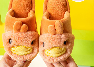 Zimné papuče pre dievčatá s 3D prvkom