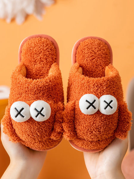 Zimné papuče pre dievčatá s 3D prvkom