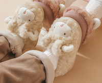 Χειμερινές βελούδινες παντόφλες για κορίτσια