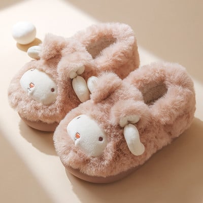 Χειμερινές βελούδινες παντόφλες για κορίτσια