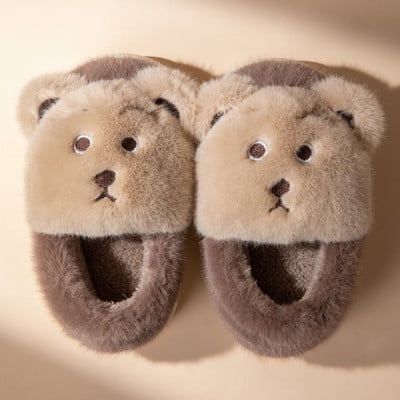 Detské zimné papuče s medvedíkom