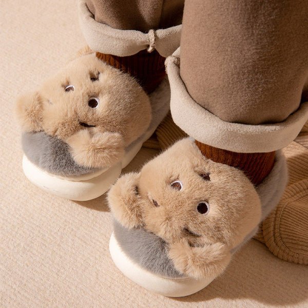 Detské zimné papuče s medvedíkom