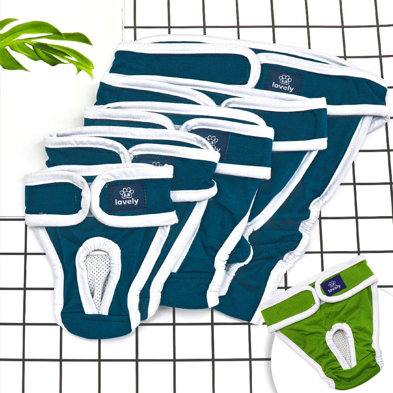 Koerte füsioloogilised püksid Pestavad koeramähkmed Pehmed emased koerad Lühikesed püksid Aluspüksid Menstruatsioon Sanitaarpesu Aluspüksid S-2XL