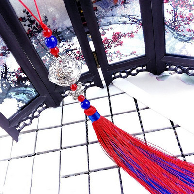 2Pcs Jingle Bell Butterfly Tassels Pendant DIY Jewelry Charms Декоративно изкуство Занаяти Аксесоари Чанта за дрехи Ключ Пискюл Орнамент