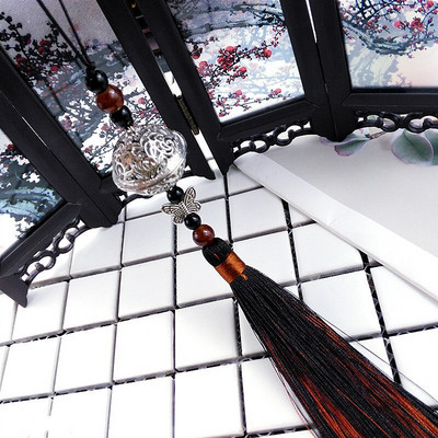 2Pcs Jingle Bell Butterfly Tassels Pendant DIY Jewelry Charms Декоративно изкуство Занаяти Аксесоари Чанта за дрехи Ключ Пискюл Орнамент