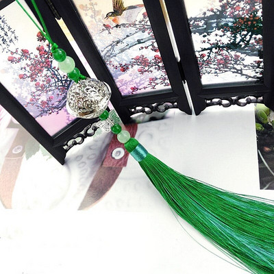 2Pcs Jingle Bell Butterfly Tassels Pendant DIY Jewelry Charms Декоративно изкуство Занаяти Аксесоари Чанта за дрехи Ключ Пискюл Орнамент