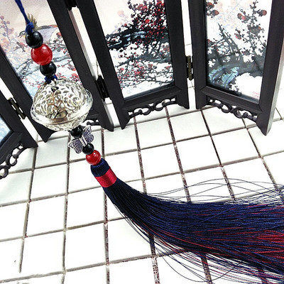 2Pcs Jingle Bell Butterfly Tassels Pendant DIY Jewelry Charms Декоративно изкуство Занаяти Аксесоари Чанта за дрехи Ключ Пискюл Орнамент