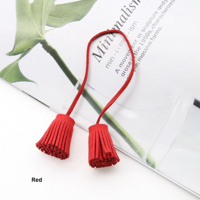 12 tk/partii 3 cm tõmberõngas, kahepealine kunstnahast tutid, narmad, nahast tutid.