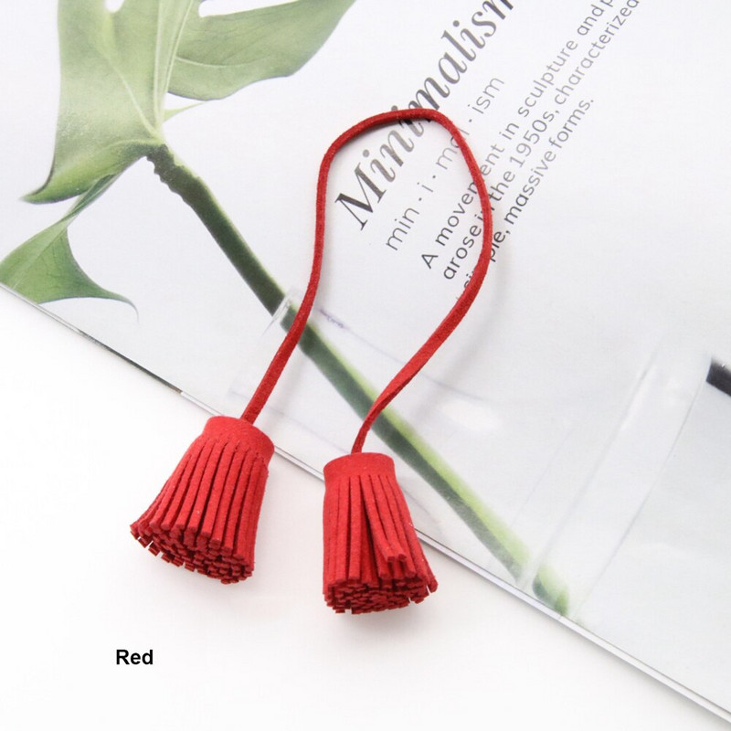 12 tk/partii 3 cm tõmberõngas, kahepealine kunstnahast tutid, narmad, nahast tutid.