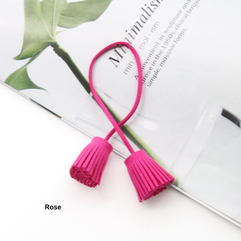 12 tk/partii 3 cm tõmberõngas, kahepealine kunstnahast tutid, narmad, nahast tutid.