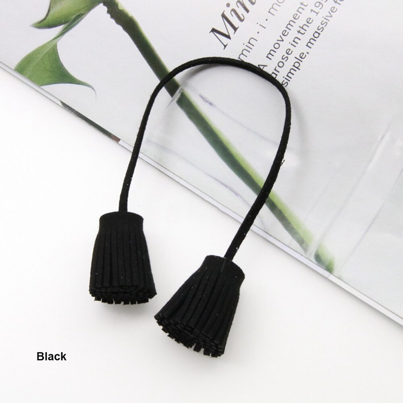 12 tk/partii 3 cm tõmberõngas, kahepealine kunstnahast tutid, narmad, nahast tutid.