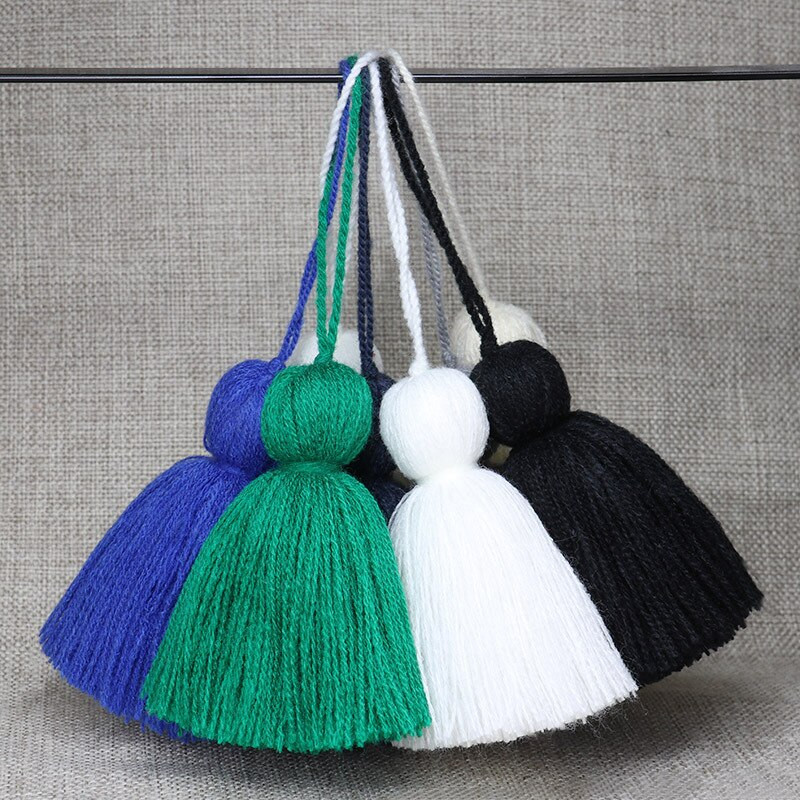 WFFNNKC Nové 5 ks polyesterových nadýchaných strapcov, lemov, bytového textilu, odevov, závesov, remesiel, zavesných strapcov, módnej tašky, prívesku