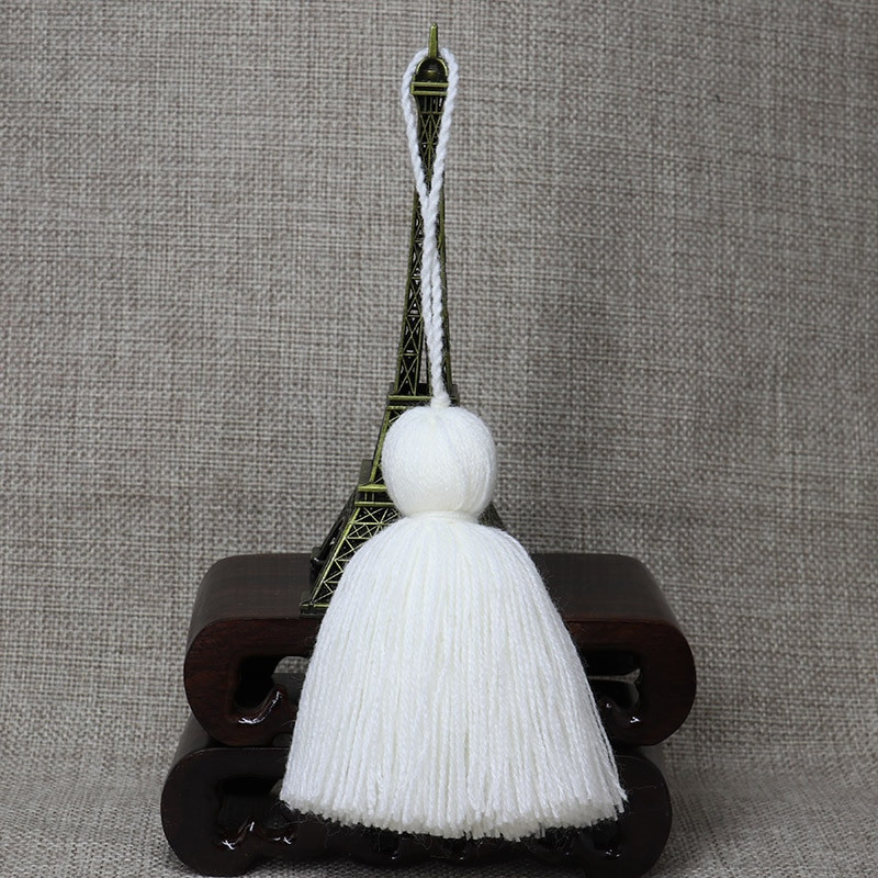 WFFNNKC Nové 5 ks polyesterových nadýchaných strapcov, lemov, bytového textilu, odevov, závesov, remesiel, zavesných strapcov, módnej tašky, prívesku