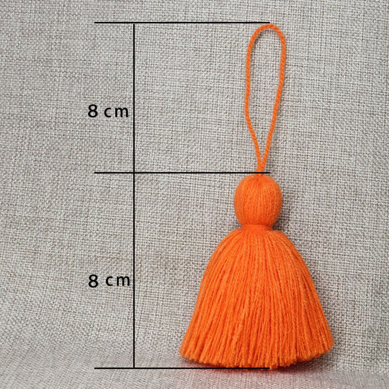 WFFNNKC Nové 5 ks polyesterových nadýchaných strapcov, lemov, bytového textilu, odevov, závesov, remesiel, zavesných strapcov, módnej tašky, prívesku