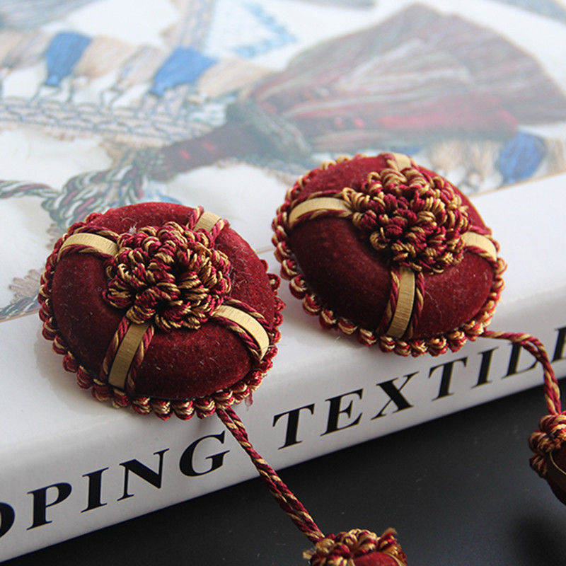 1 tk Lillede riputusnöör siidist tutid Äärise õmblemine Bang Tutt Trim Home Decor Tutid isetegemiseks Kaunista kardinatarvikud