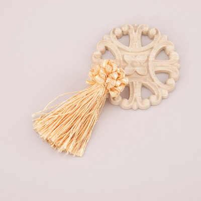 CHENGRUI L240,7cm,tutt,puuvillane narmad,Ornamendimaterjal,käsitsi valmistatud,ehtetarvikud,kõrvarõngaleidud,4tk/kott